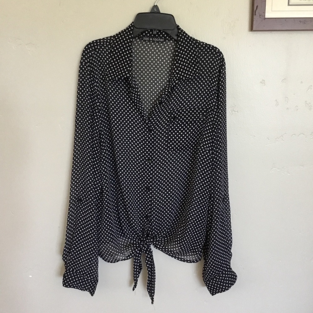Polka Dots Black/White Blouse